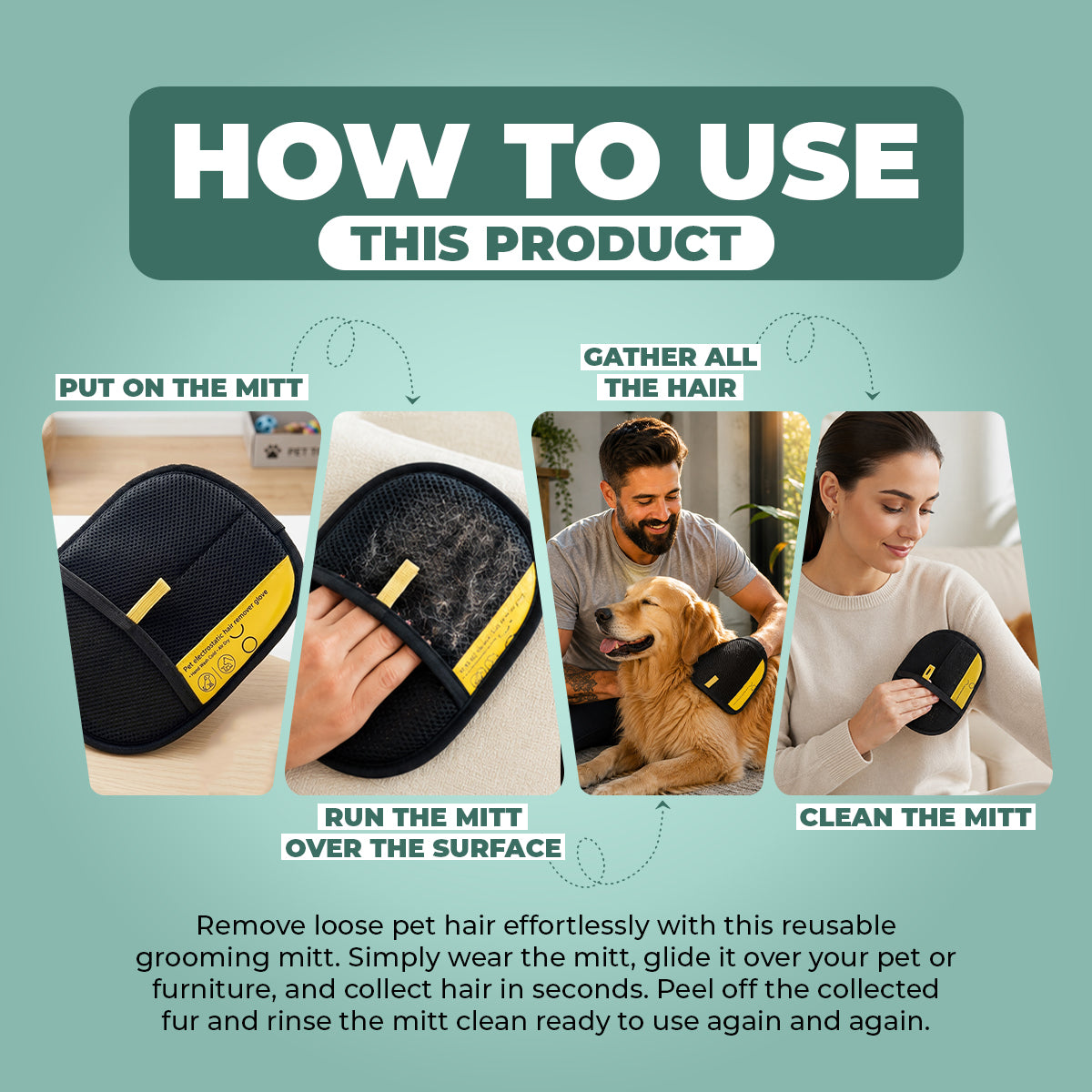 FurAway™️ Pet Hair Removal Glove
